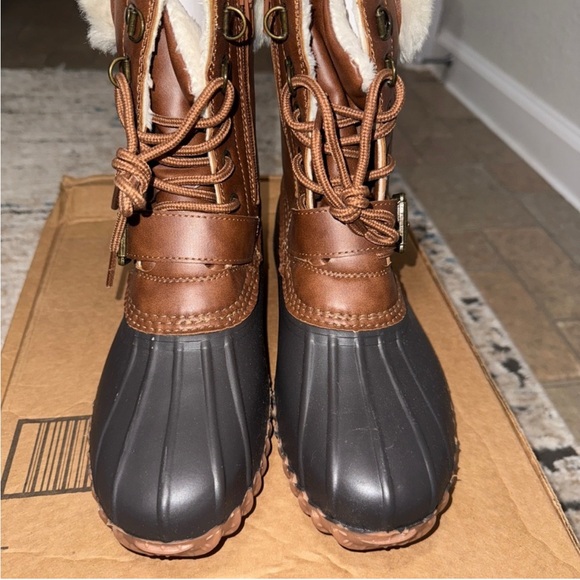 Esprit Brown and Black Winter Boots - Picture 5 of 10